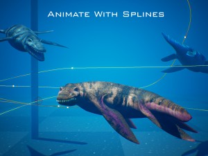 ocean pliosaur pack with ue4 support 3D-Modell