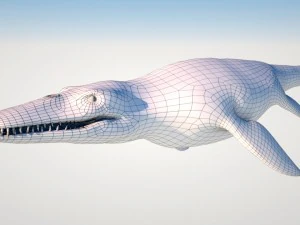 ocean pliosaur pack with ue4 support 3D Model