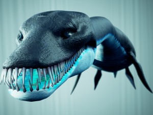 ocean plesiosaur pack - with ue4 support Modèle 3D