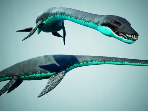 ocean plesiosaur pack - with ue4 support Modèle 3D