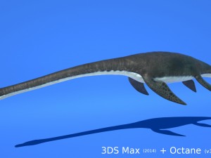 ocean plesiosaur pack - with ue4 support Modèle 3D
