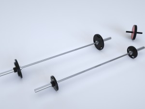 gym equipment collection 47 pieces Modelo 3D