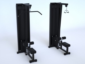 gym equipment collection 47 pieces Modelo 3D