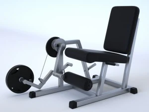 gym equipment collection 47 pieces 3D Model