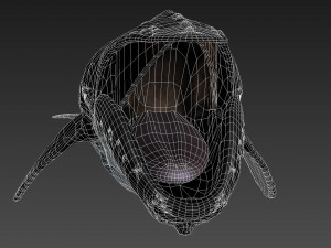 humpback whale with octane support 3D-Modell