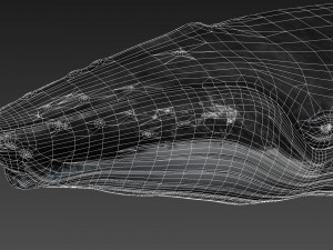 humpback whale with octane support 3D-Modell