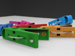 clothespin Modelo 3D
