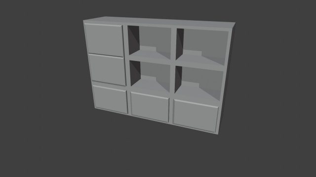 shelf 3D Модель .c4d .max .obj .3ds .fbx .stl .blend 