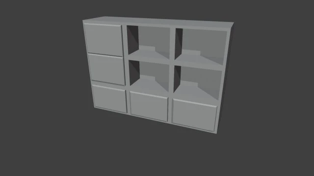 shelf 3D Model .c4d .max .obj .3ds .fbx .stl .blend 
