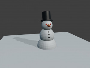 snowman 3D Model