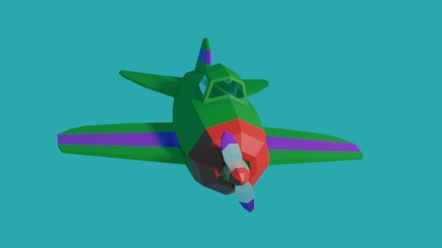 airplane Model 3D .c4d .max .obj .3ds .fbx .stl .blend 