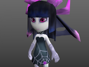lowpoly spider girl 3D 모델