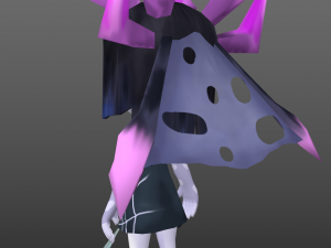 lowpoly spider girl 3D Model