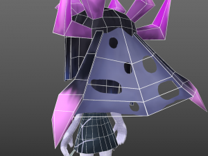 lowpoly spider girl 3D Model