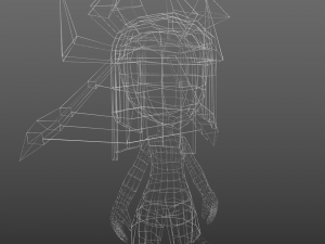lowpoly spider girl 3D Model