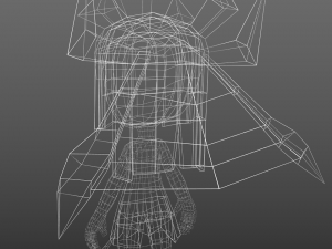 lowpoly spider girl 3D Model