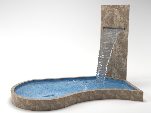 fountain Modelo 3D .c4d .max .obj .3ds .fbx .stl .blend 