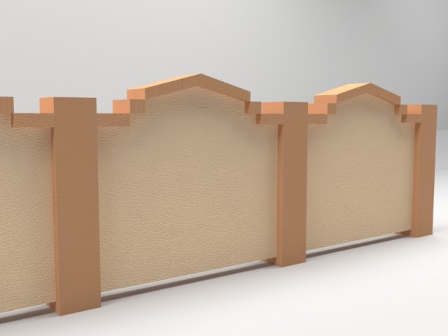 wall 3D Model .c4d .max .obj .3ds .fbx .stl .blend 