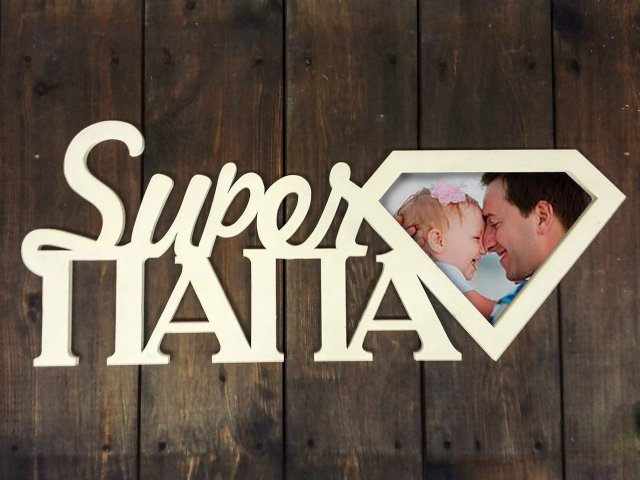 super dad foto frame 3D Print Model .c4d .max .obj .3ds .fbx .stl .blend