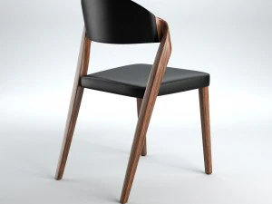 designerskie krzesło z nowymi i starymi teksturami Model 3D