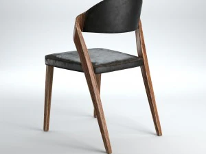 designerskie krzesło z nowymi i starymi teksturami Model 3D