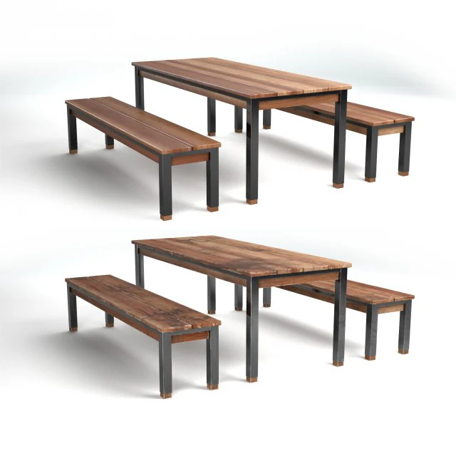 designer seating set with two textures 3D Model .c4d .max .obj .3ds .fbx .stl .blend 