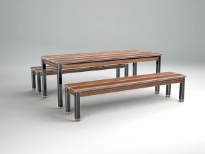 designer seating set with two textures 3D Model