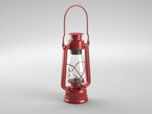 oillamp with dirty and clean textures 3D Model