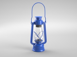 oillamp with dirty and clean textures Modelo 3D