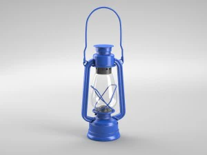 oillamp with dirty and clean textures 3D Model