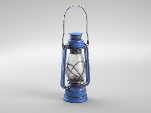 oillamp with dirty and clean textures Modelo 3D