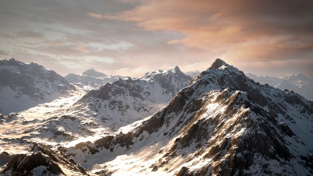 mountain snow and summer two textures 3D मॉडल .c4d .max .obj .3ds .fbx .stl .blend 