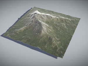 mountain snow and summer two textures 3D मॉडल