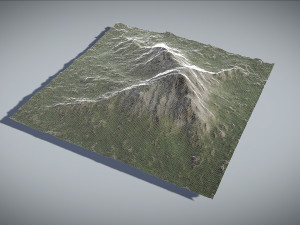 mountain snow and summer two textures 3D मॉडल