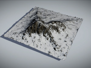 mountain snow and summer two textures 3D मॉडल