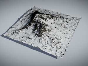 mountain snow and summer two textures 3D मॉडल