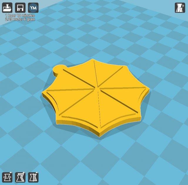 ambrella 3D Принт Модель .c4d .max .obj .3ds .fbx .stl .blend 