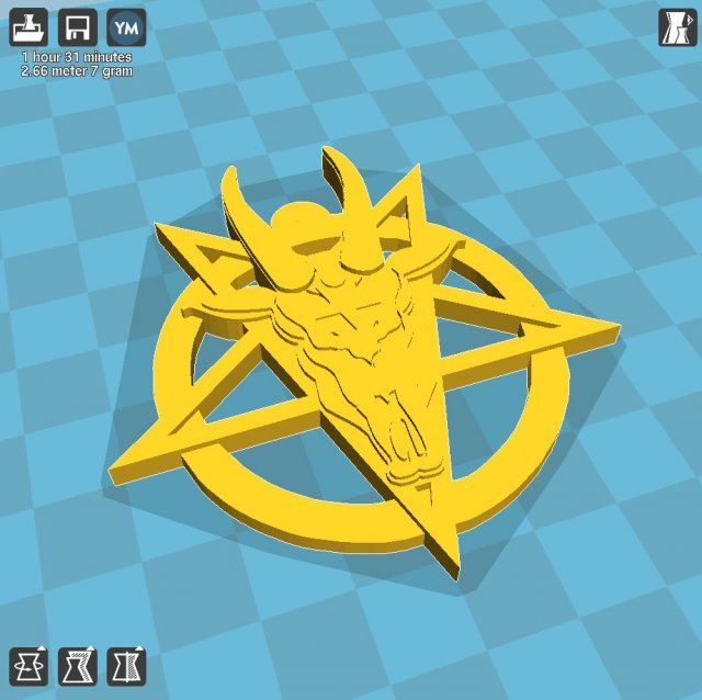 satana 3D Принт Модель .c4d .max .obj .3ds .fbx .stl .blend 