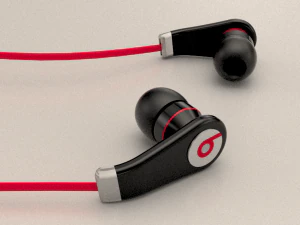 हेडफोन धड़कता है 3D मॉडल