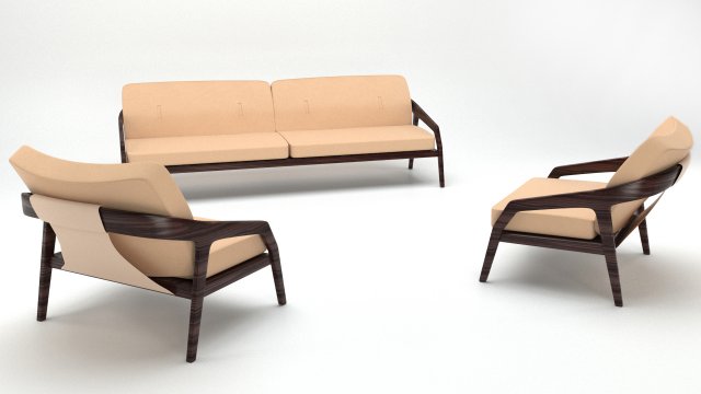 couch 3D Model .c4d .max .obj .3ds .fbx .stl .blend 
