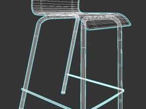 bar stool 3D मॉडल