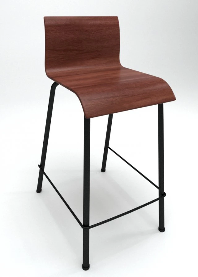 bar stool 3D Model .c4d .max .obj .3ds .fbx .stl .blend