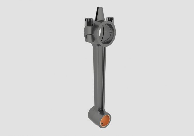 connecting rod for ford a Modelo 3D .c4d .max .obj .3ds .fbx .stl .blend 