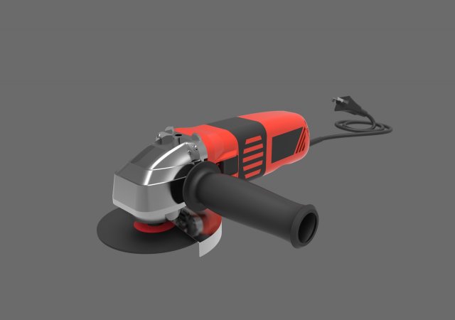 black and decker 720 grinder 3D-Modell .c4d .max .obj .3ds .fbx .stl .blend 