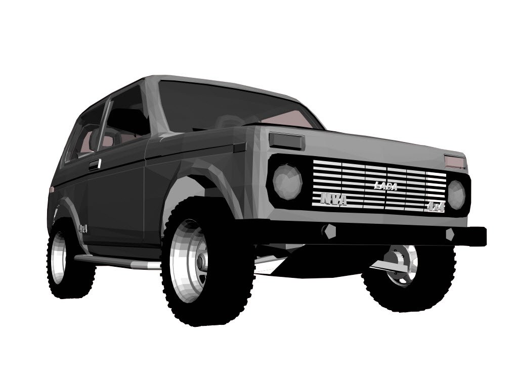 3d модель нива. Лада Нива 21213. 3d модель Нивы 21213. ВАЗ 21213 3д модель. Нива 3д Sketchup.