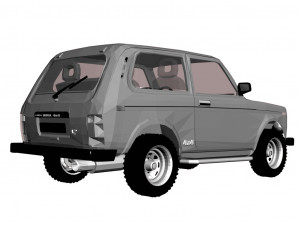lada niva vaz 21213 3D Model