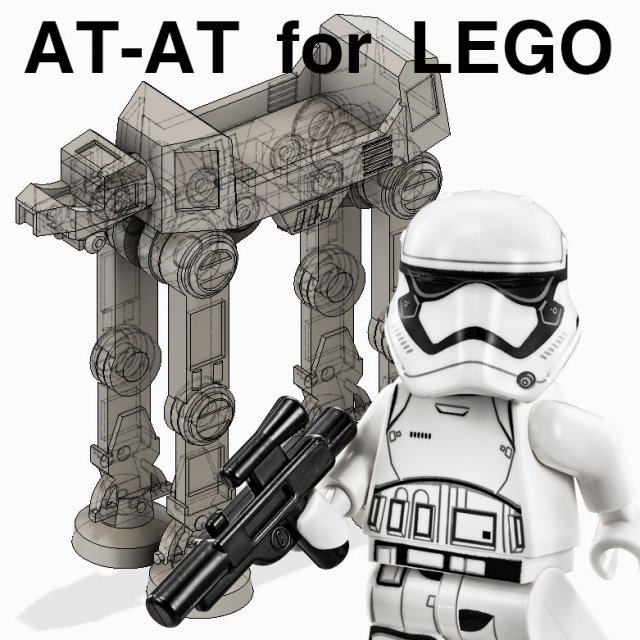 at at for lego 3D प्रिंट मॉडल .c4d .max .obj .3ds .fbx .stl .blend 