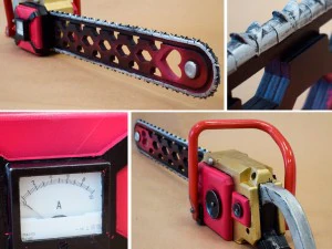 motosserra pirulito Modelo de Impressão 3D