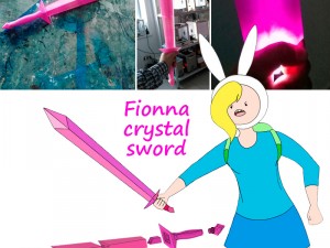 adventure time fionna crystal sword 3D 프린트 모델