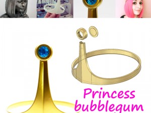 adventure time princess bubblegum crown 3D Print Model